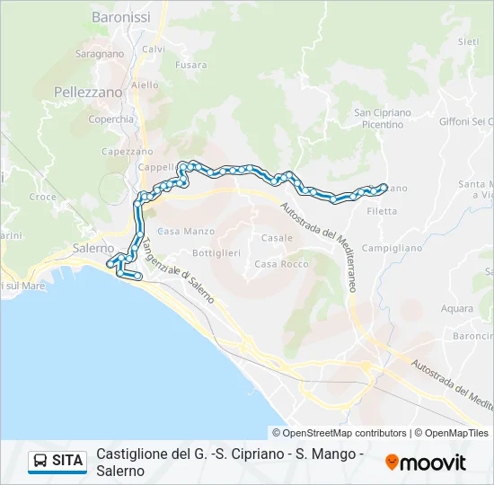 SITA Bus Line Map