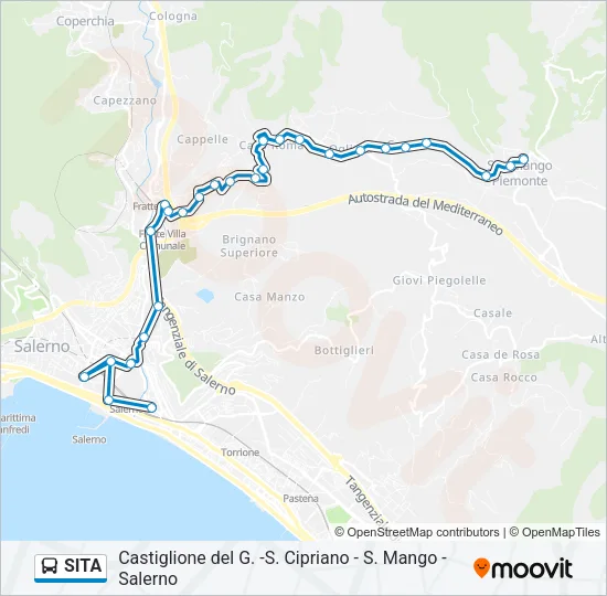 SITA Bus Line Map