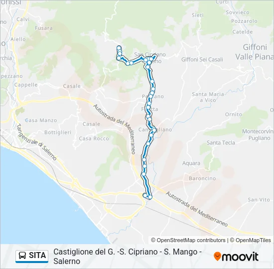 SITA Bus Line Map