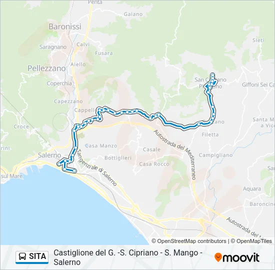SITA Bus Line Map