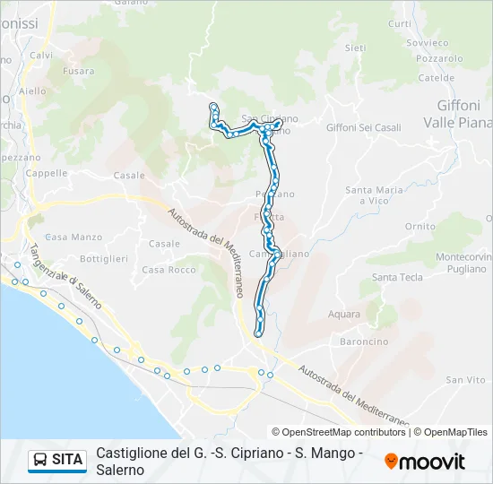 SITA Bus Line Map