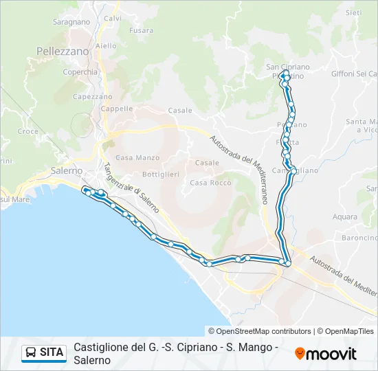 SITA Bus Line Map