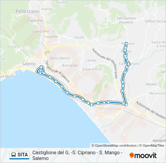 SITA Bus Line Map