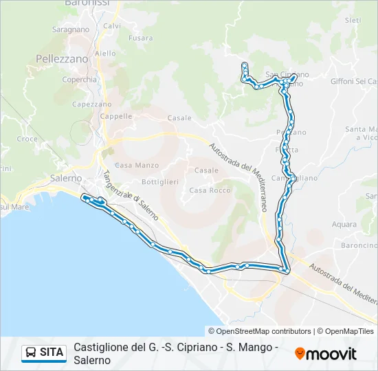 SITA Bus Line Map