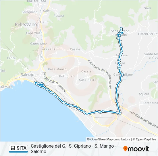 SITA Bus Line Map