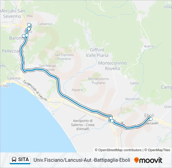SITA Bus Line Map