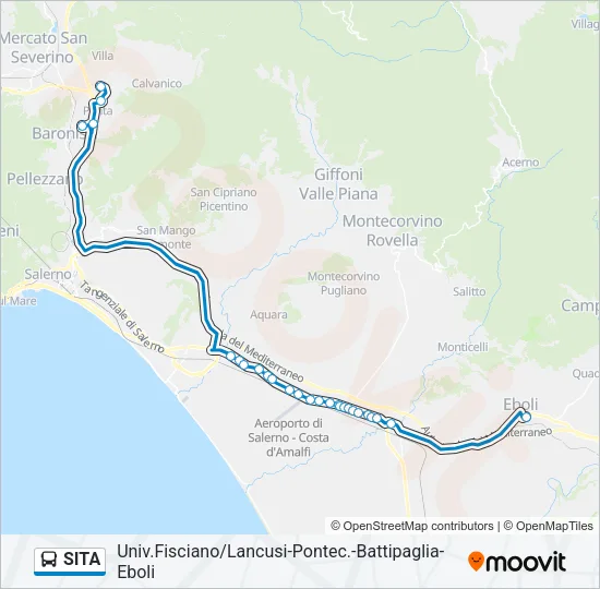 SITA Bus Line Map