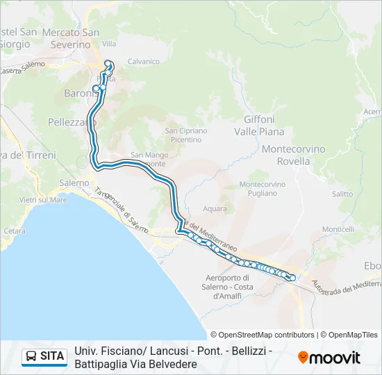 SITA Bus Line Map