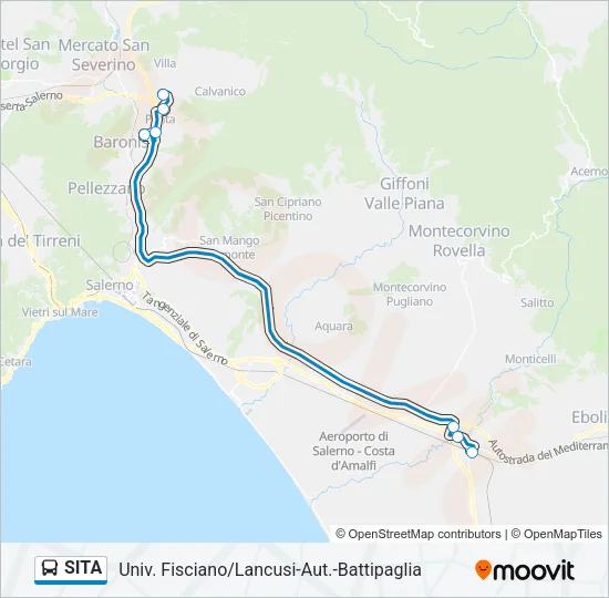 SITA Bus Line Map