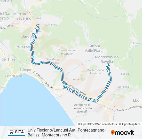 SITA Bus Line Map