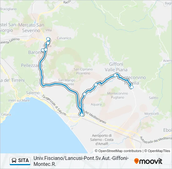 SITA Bus Line Map