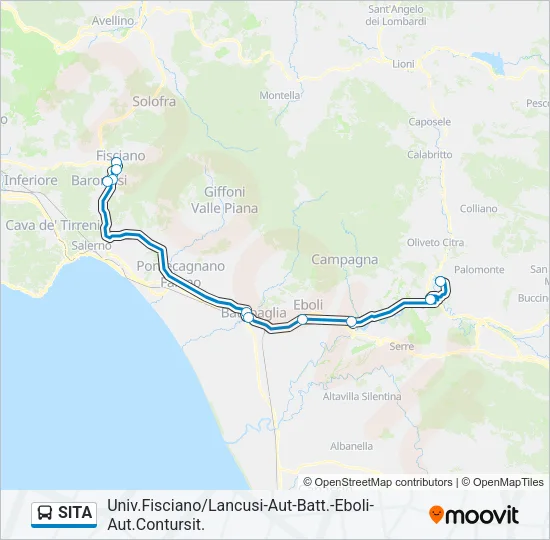 SITA Bus Line Map