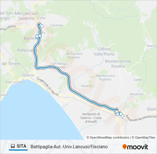 SITA Bus Line Map