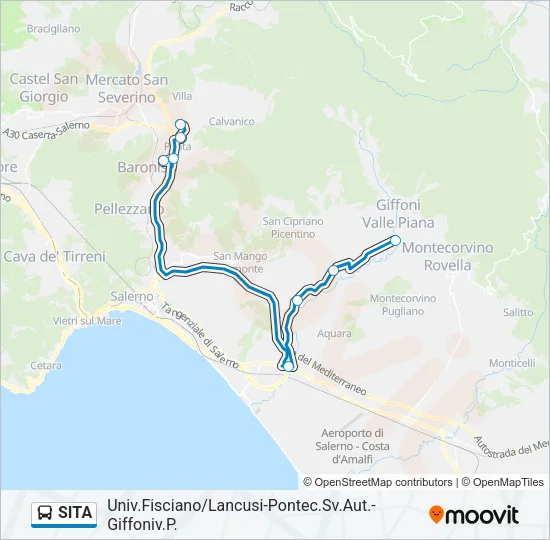 SITA Bus Line Map