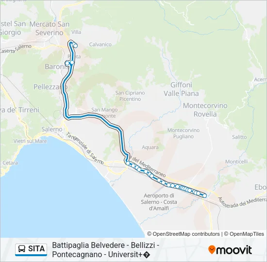 SITA Bus Line Map