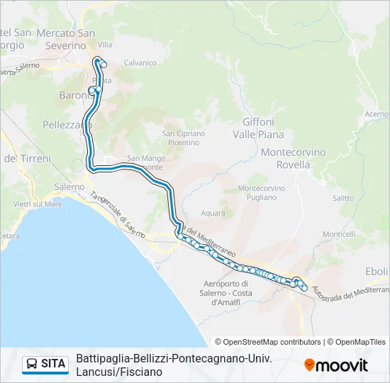 SITA Bus Line Map