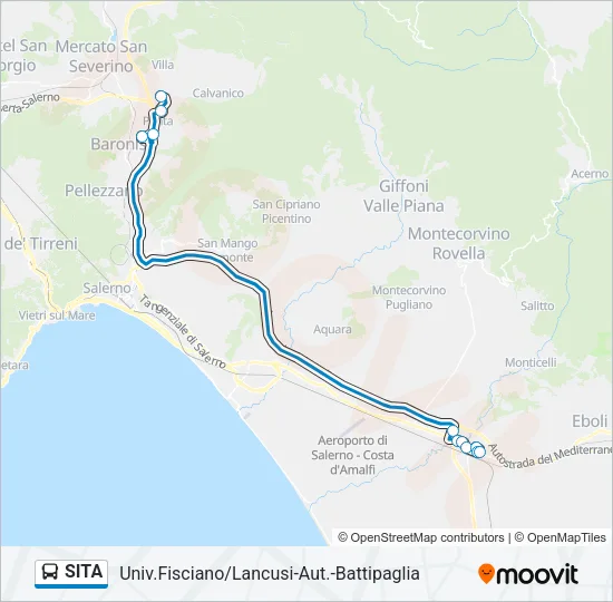 SITA Bus Line Map