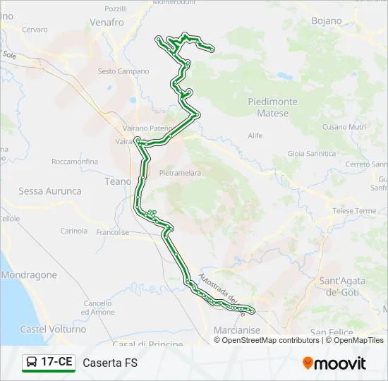 17-CE Bus Line Map