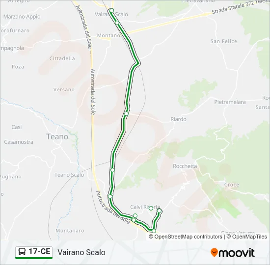 17-CE Bus Line Map
