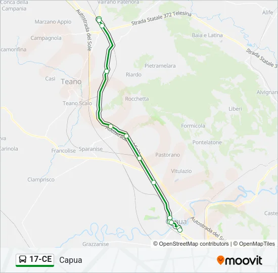 17-CE Bus Line Map