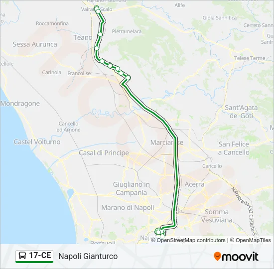 17-CE Bus Line Map