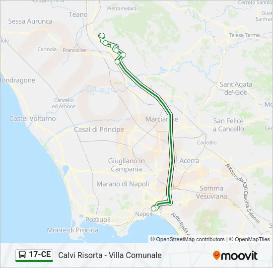 17-CE Bus Line Map
