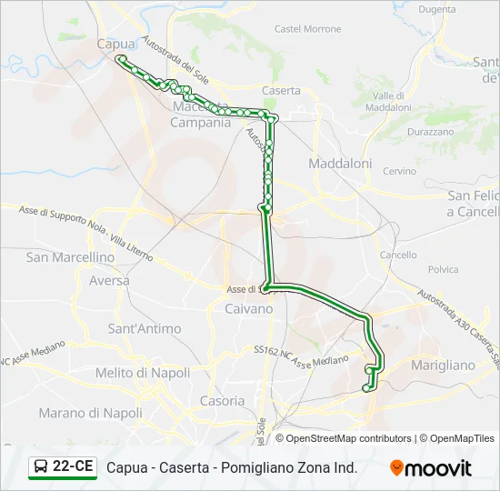 22-CE Bus Line Map