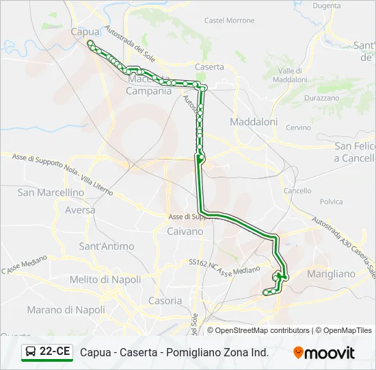 22-CE Bus Line Map
