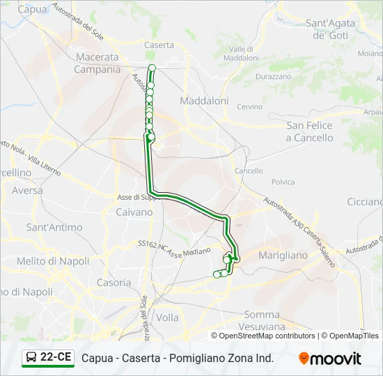 22-CE Bus Line Map