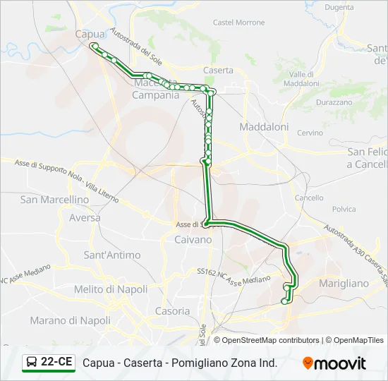 22-CE Bus Line Map