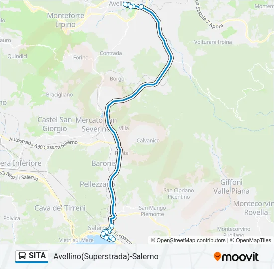 SITA Bus Line Map