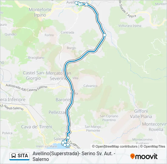 SITA Bus Line Map