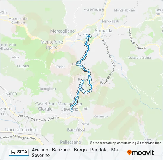 SITA Bus Line Map