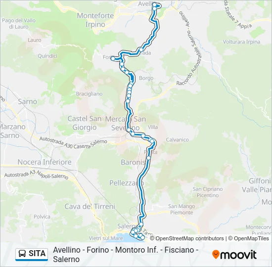 SITA Bus Line Map