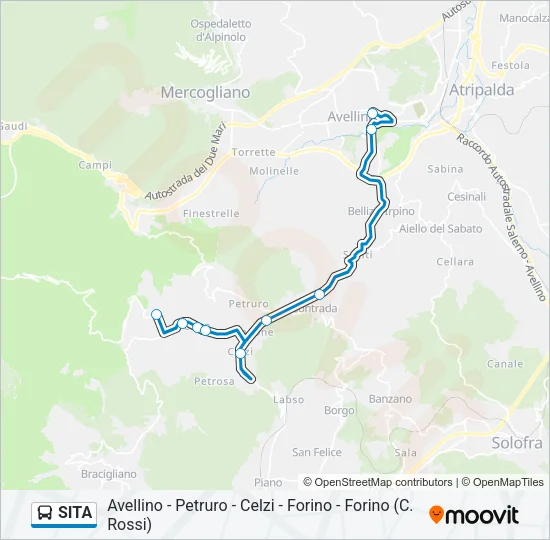 SITA Bus Line Map