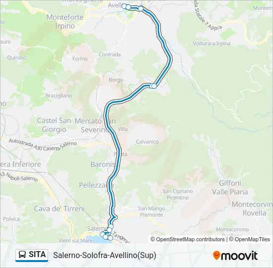 SITA Bus Line Map