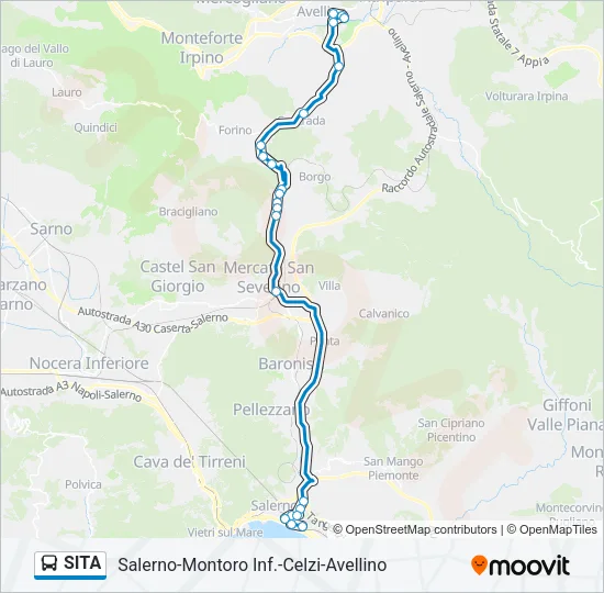 SITA Bus Line Map
