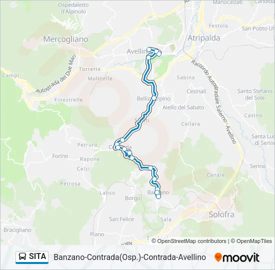 SITA Bus Line Map