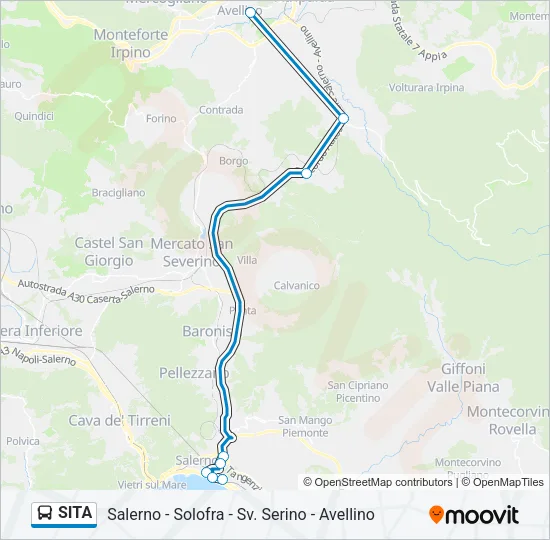 SITA Bus Line Map