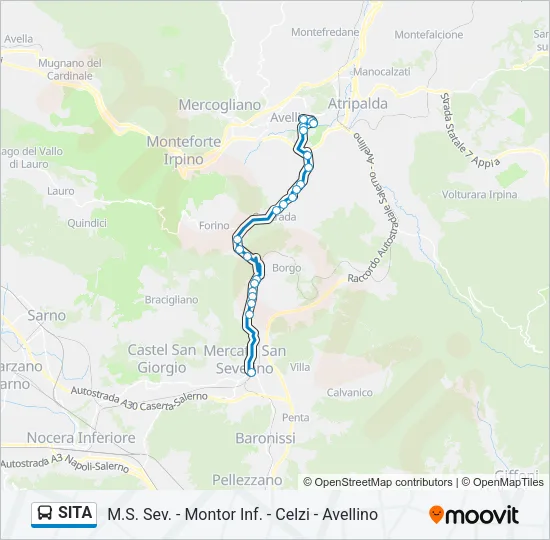 SITA Bus Line Map