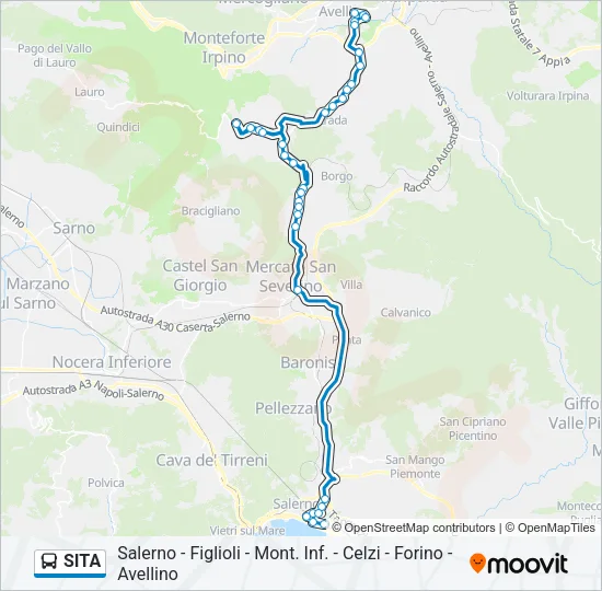 SITA Bus Line Map
