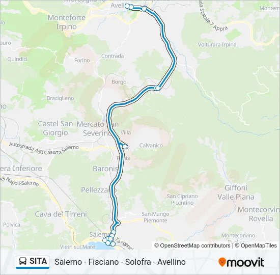 SITA Bus Line Map