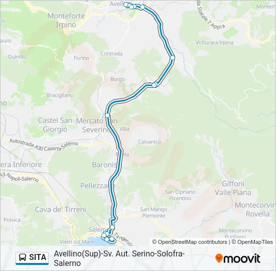 SITA Bus Line Map