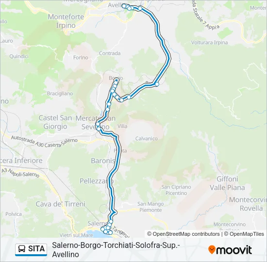 SITA Bus Line Map