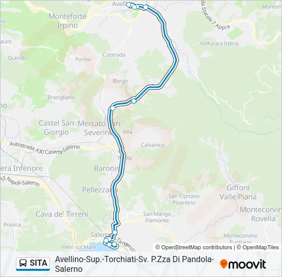 SITA Bus Line Map