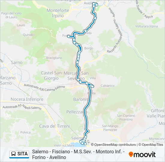 SITA Bus Line Map