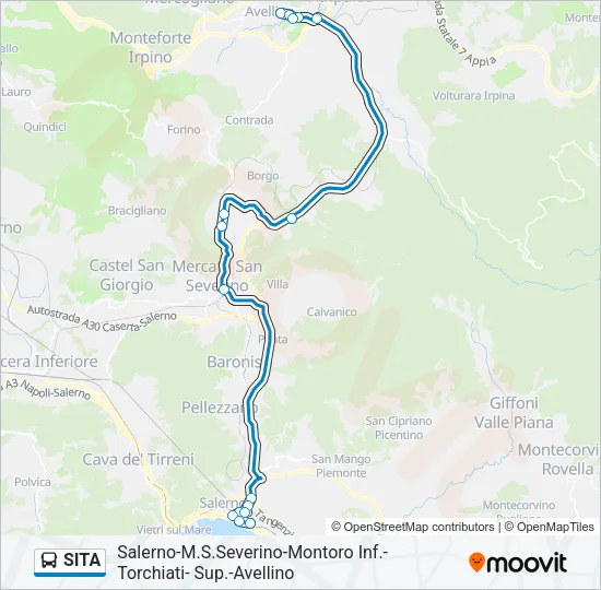 SITA Bus Line Map