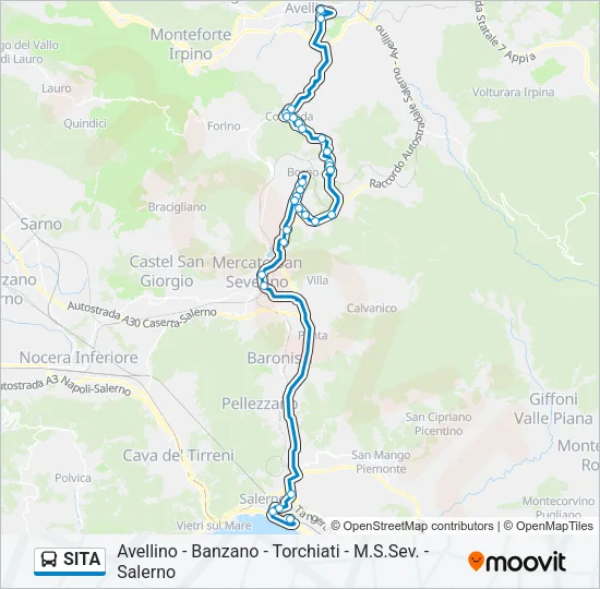 SITA Bus Line Map