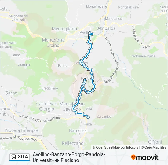 SITA Bus Line Map