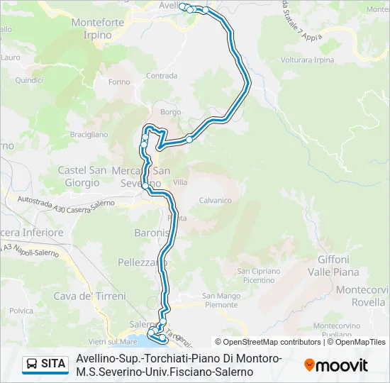 SITA Bus Line Map